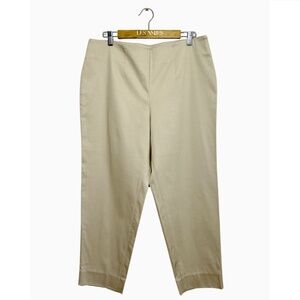 AVERARDO BESSI Made in Italy‎ Cropped Tan Beige High Waist Tailored Pants 14